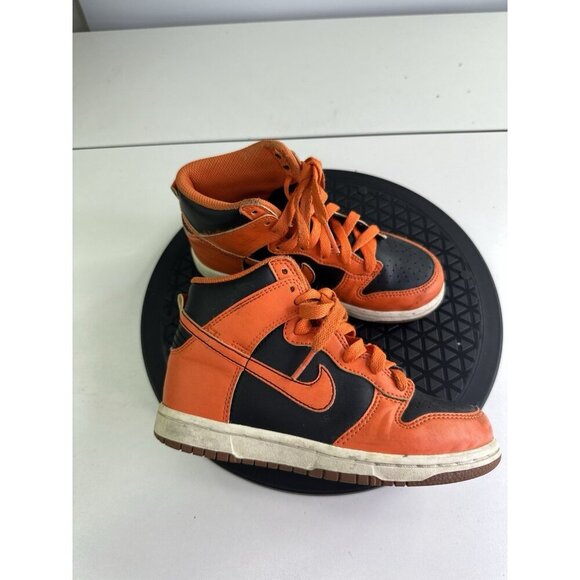 Nike Dunk High (PS) Black Safety Orange DD2314-004 Size 11c Child - Picture 3 of 8